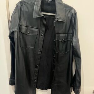 Express Black Leather Jacket